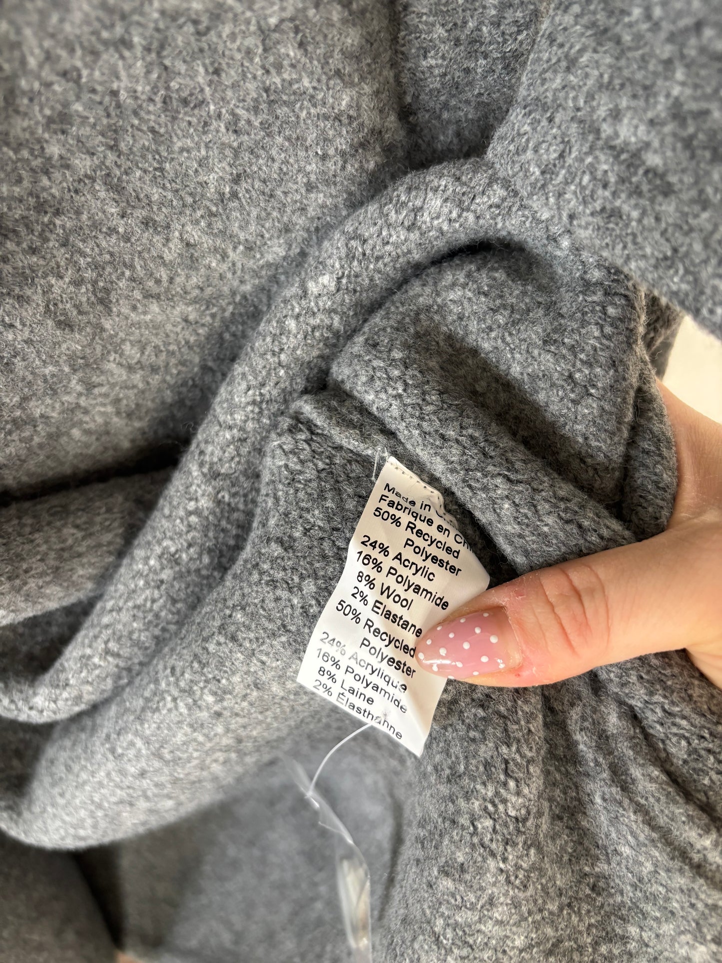 Lyla & Luxe Oversized Victoria Coat Dark Grey | Small (fits like medium or large)