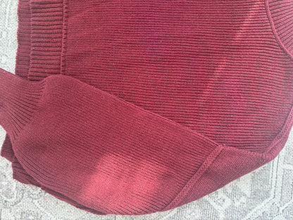 RD Style Cabernet Cropped Slouchy Sweater | Sz Medium