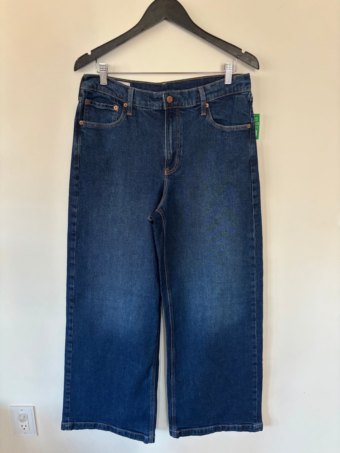 Gap High Rise Stride Dark Wash Denim | Sz 32/14 NWT (N11N18)