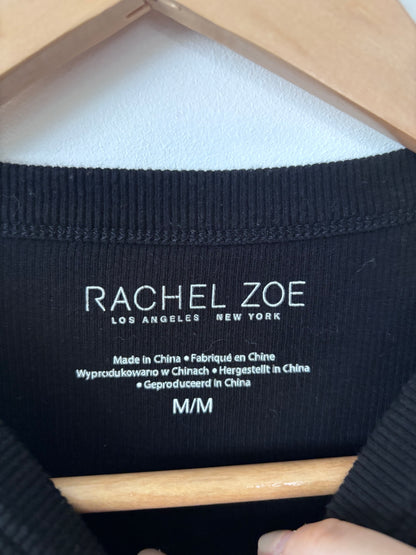 Rachel Zoe Ribbed Black Tank Top | Sz Medium