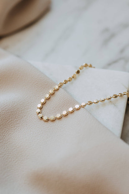 Sydney Rose Co: Confetti Disc Bracelet 18k Gold Filled Dainty Chain