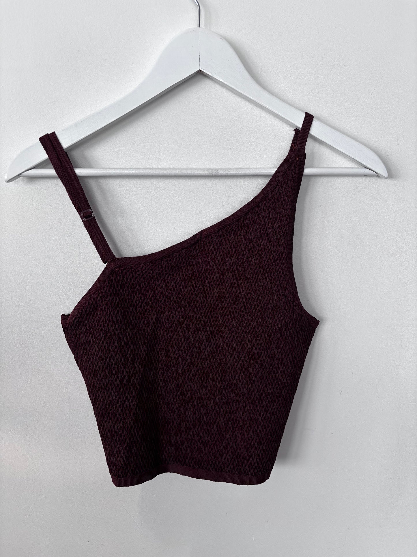 Miss Love Brown One Shoulder Tank | Medium