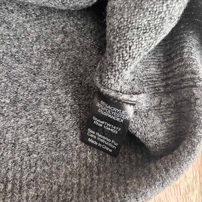 The Workshop Dark Grey Knit Sweater | Sz Small (oversized)