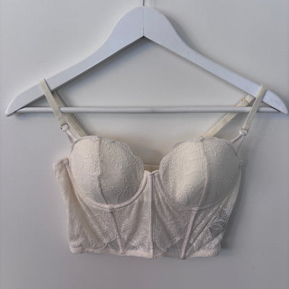 Pepper Lace Corset Top in Ecru | NWT Sz 34B (F01K6)