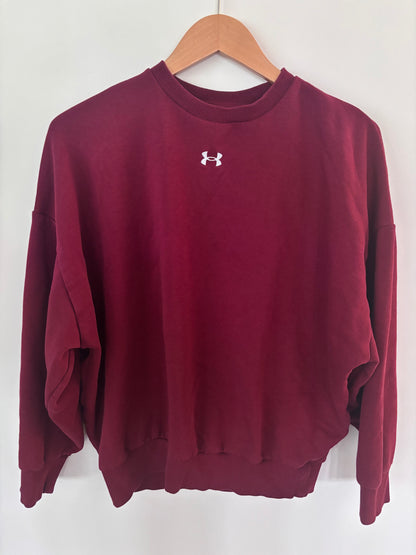Under Armour Rival Cotton Rich Fleece Oversized Sweatshirt | Sz Small
