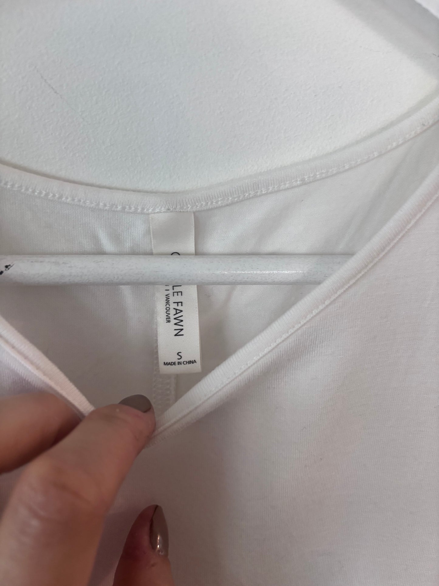 Gentle Fawn White Loose Tank | Sz Small