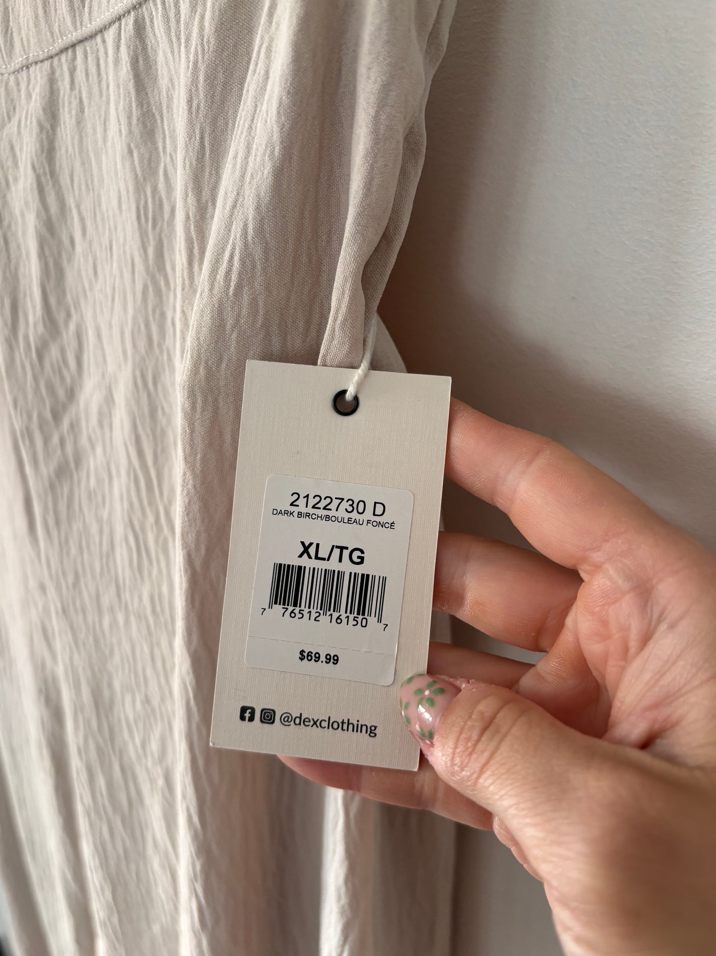 Dex Tie Front Wrap Pants NWT | Sz Large (flaw)
