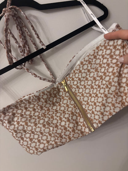 MINKPINK Floral Halter Top | Sz Medium