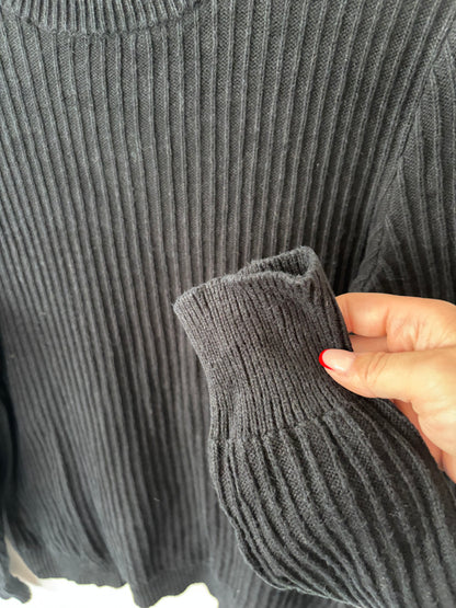 Frank & Oak Ribbed Cotton Crewneck Sweater | Sz Large