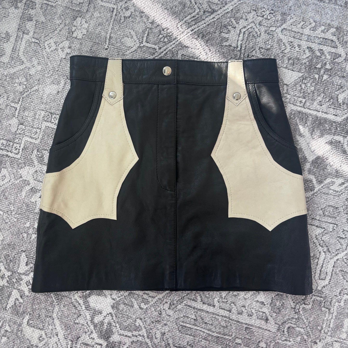 Boot Barn Dance Til Dawn Leather Mini Skirt | Sz Small