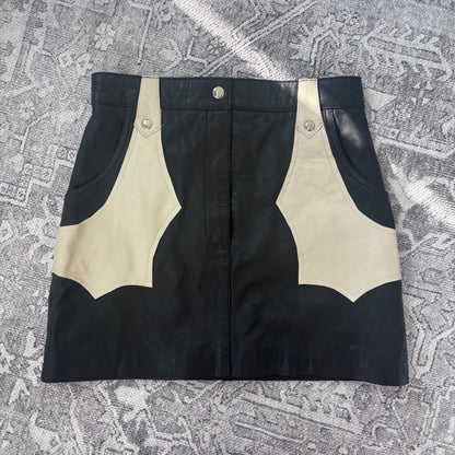 Boot Barn Dance Til Dawn Leather Mini Skirt | Sz Small