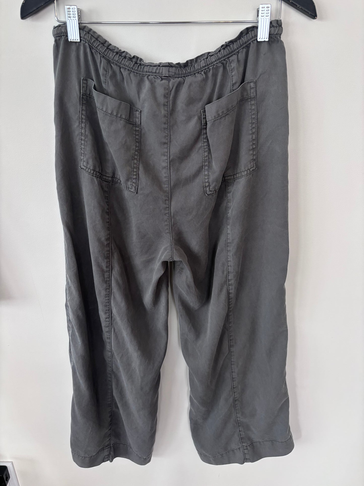 Joie Grey Lyocell Drawstring Pants | Medium