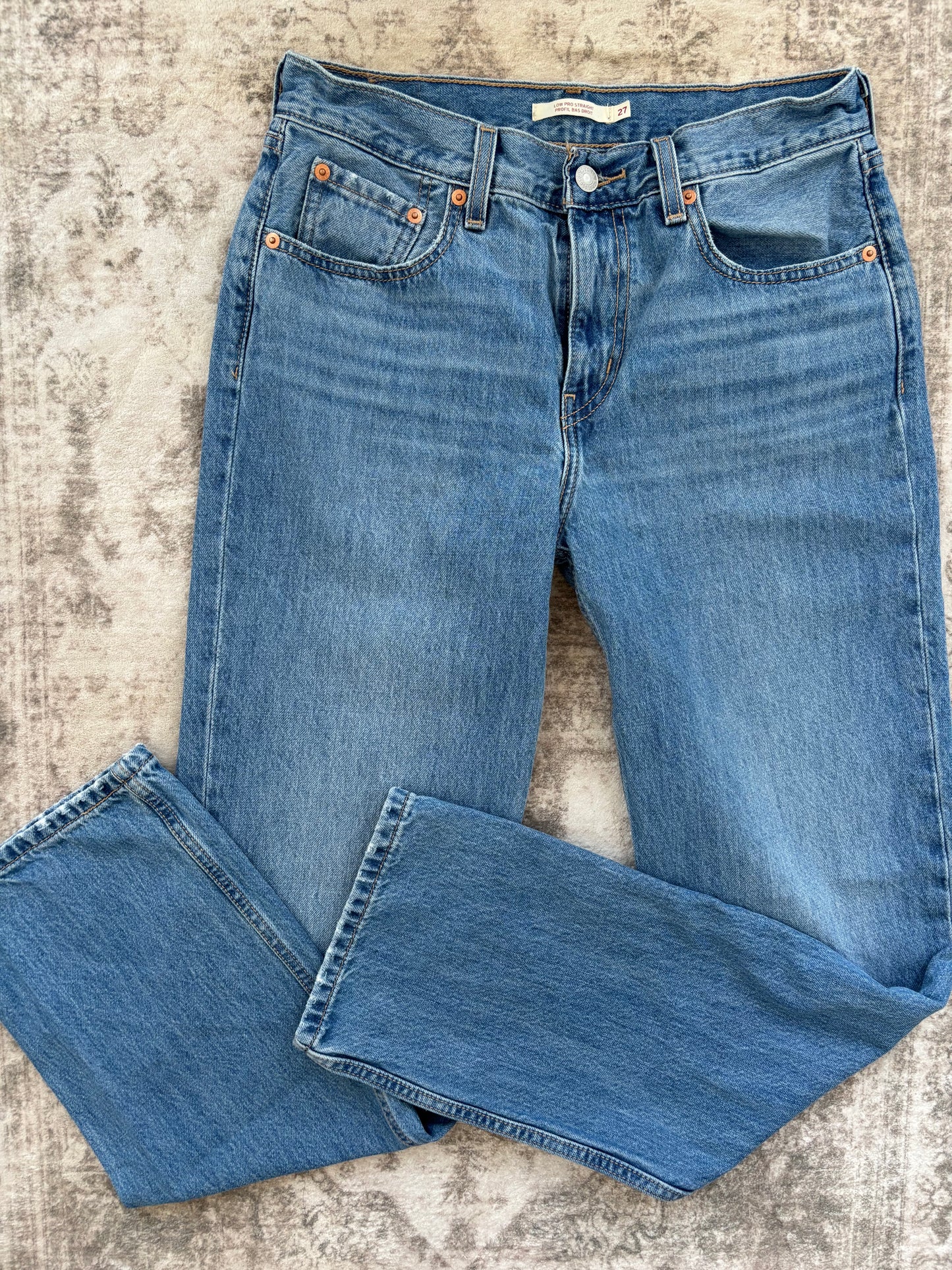 Levi's Wedgie Straight Denim  | 28 (non stretch, ankle length) (O13L4)