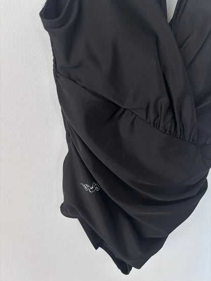 One-Piece Swimsuit with Wrap / Ruched Detail | Sz Small