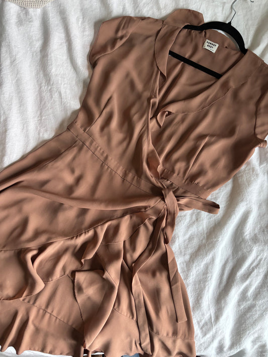 Sunday Best Savoy Ruffle Wrap Dress | Sz Small