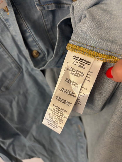 Good American Easy Denim Shirt (NWT) | Sz Medium (oversized)
