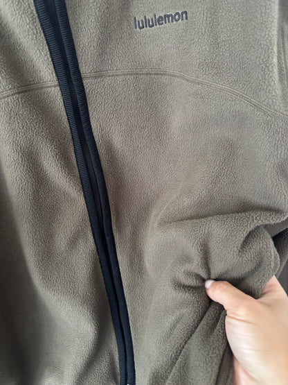 Lululemon Tumbled Fleece Full-Zip Jacket (olive green)| Sz XS (generous fit)