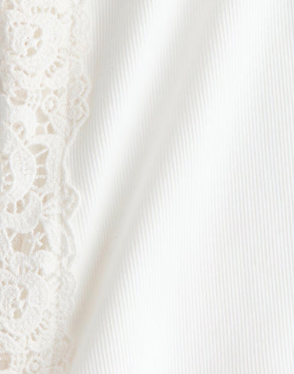 H&M Lace White Ribbed Tank Top NWT | Sz XL