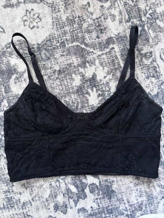 Free People Longline Lace Bralette | Sz Small