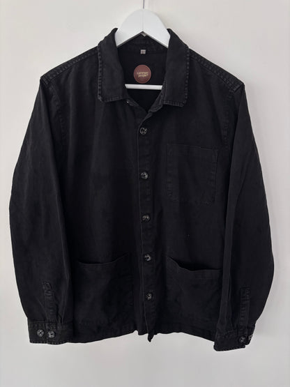 Common People Soft Black Denim Shirt | Sz Large (fits oversized)
