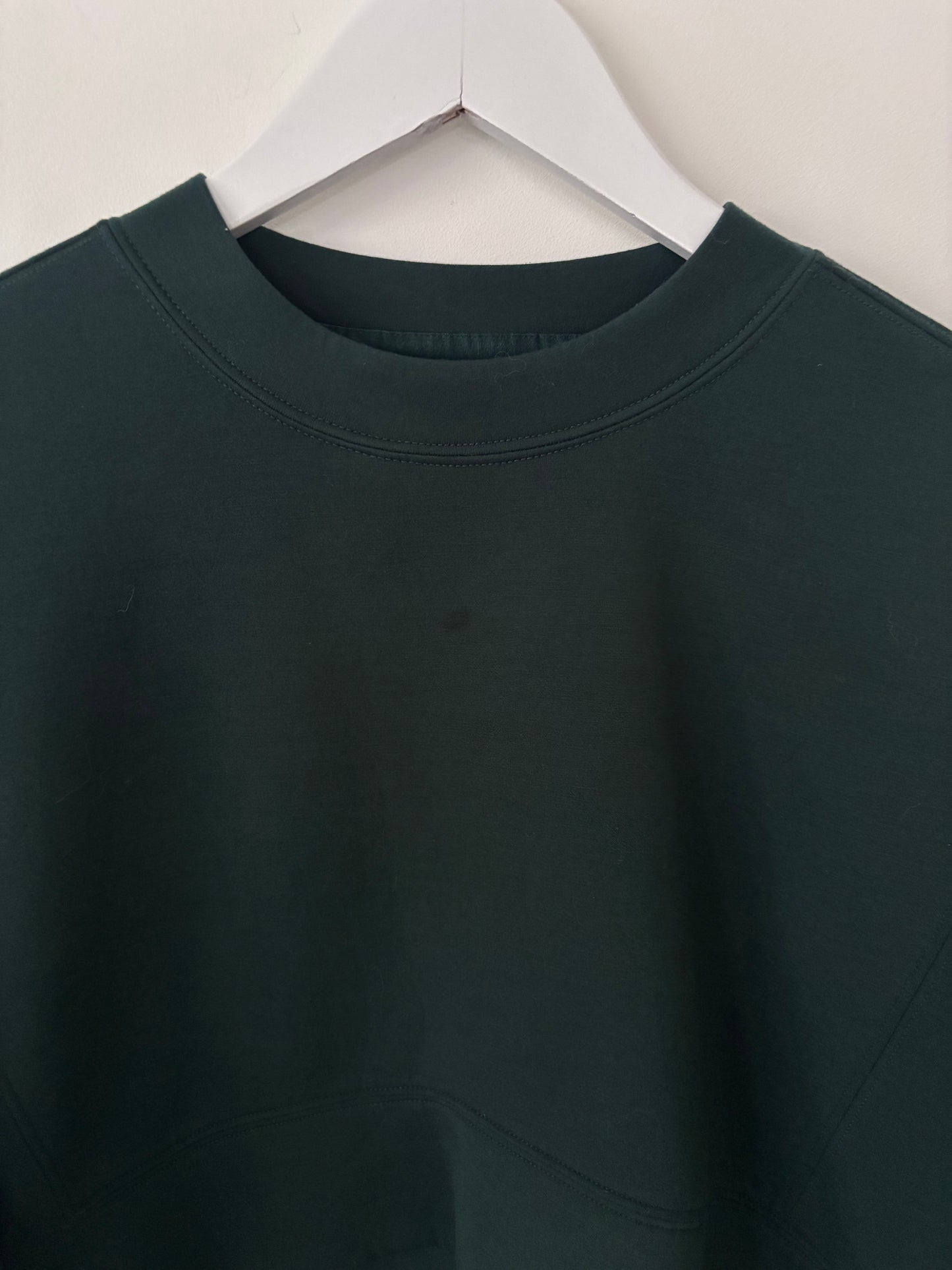 Abercrombie (YPB) Cropped Dark Green Pullover (flaw) | Sz XS (fits S/M)