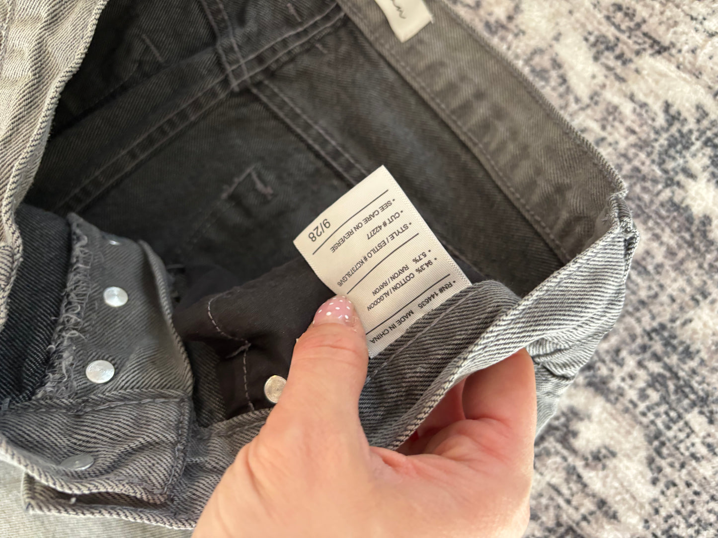 Kancan High Rise 90's Straight Leg Jeans | Sz 28 (N21S20)