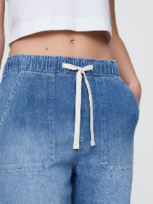 Gap Pull On Barrel Jeans | Sz Small Petite (inseam 24")