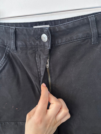 Aritzia Wilfred Free Black Brennan Utility Pants | Sz 2 (flaw)(AW8)