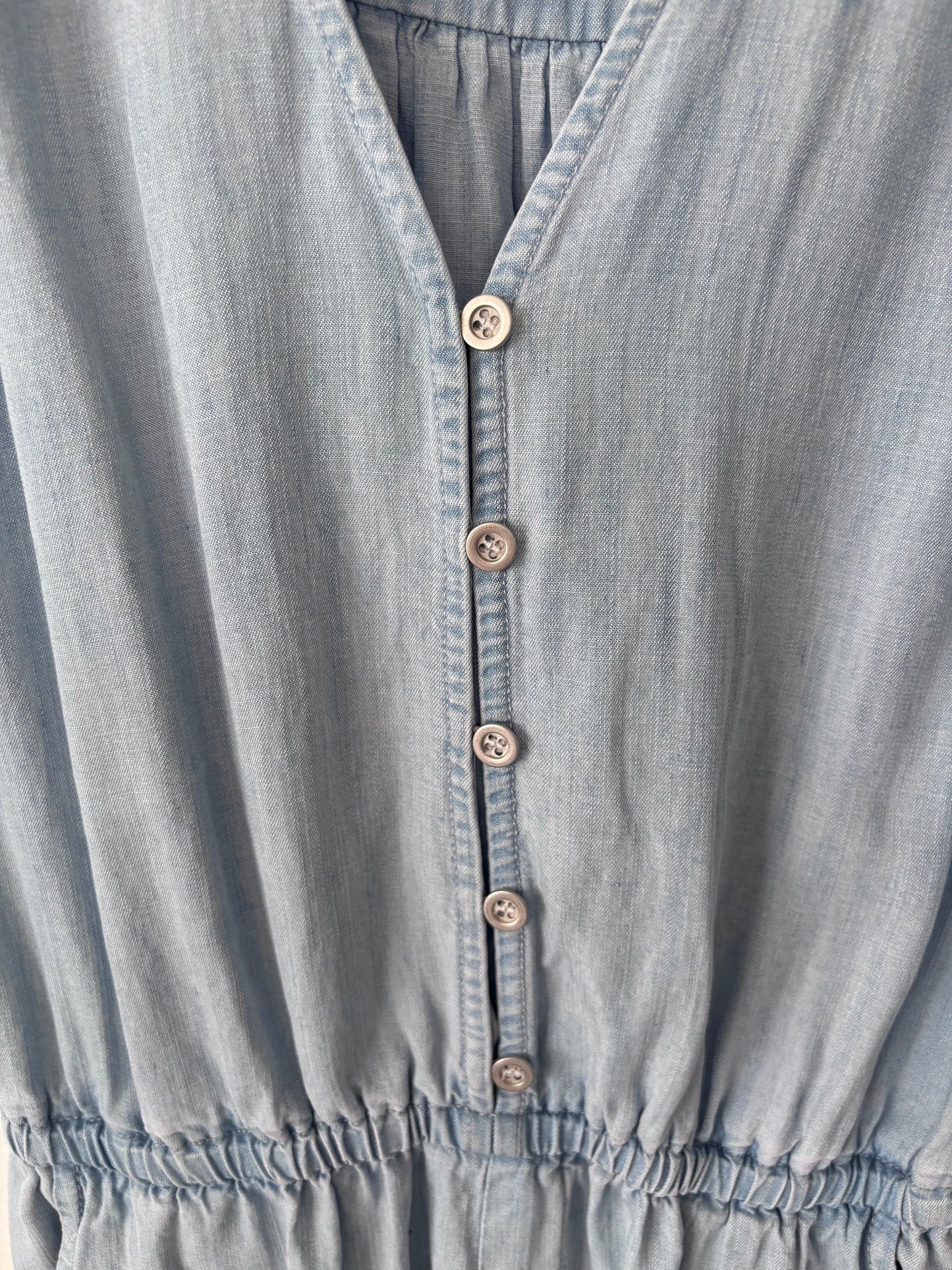 Velvet Heart Chambray Romper | Small