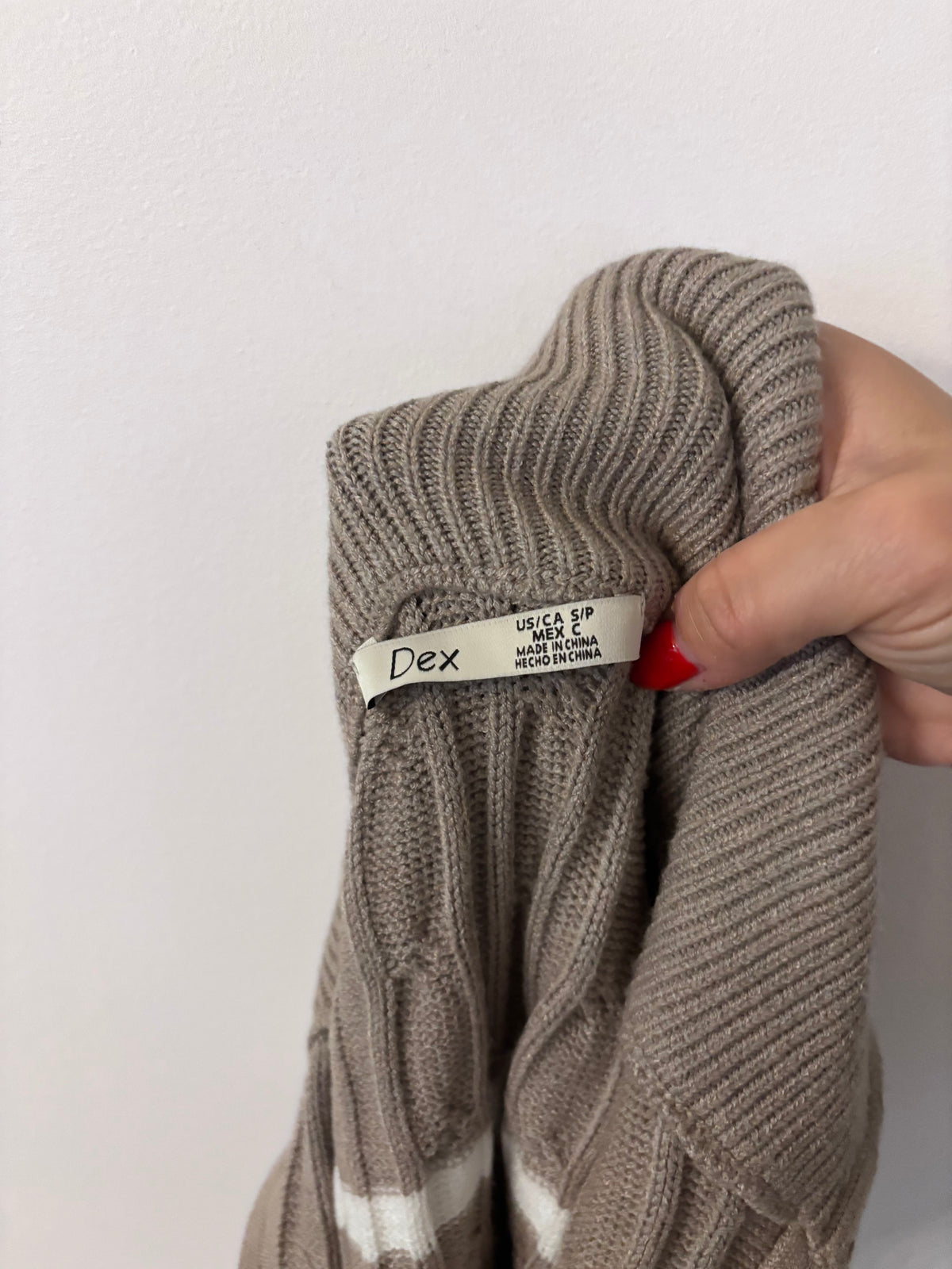 Dex Knit Zip Henley NWT | Sz Small
