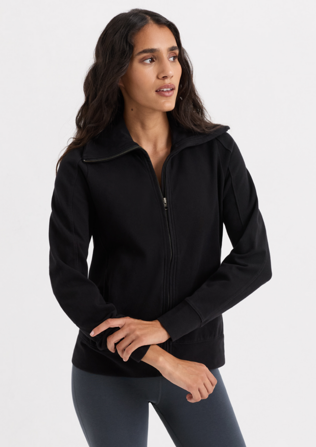 Pact Organic Cotton Cloudknit Zip Sweater | Sz Small