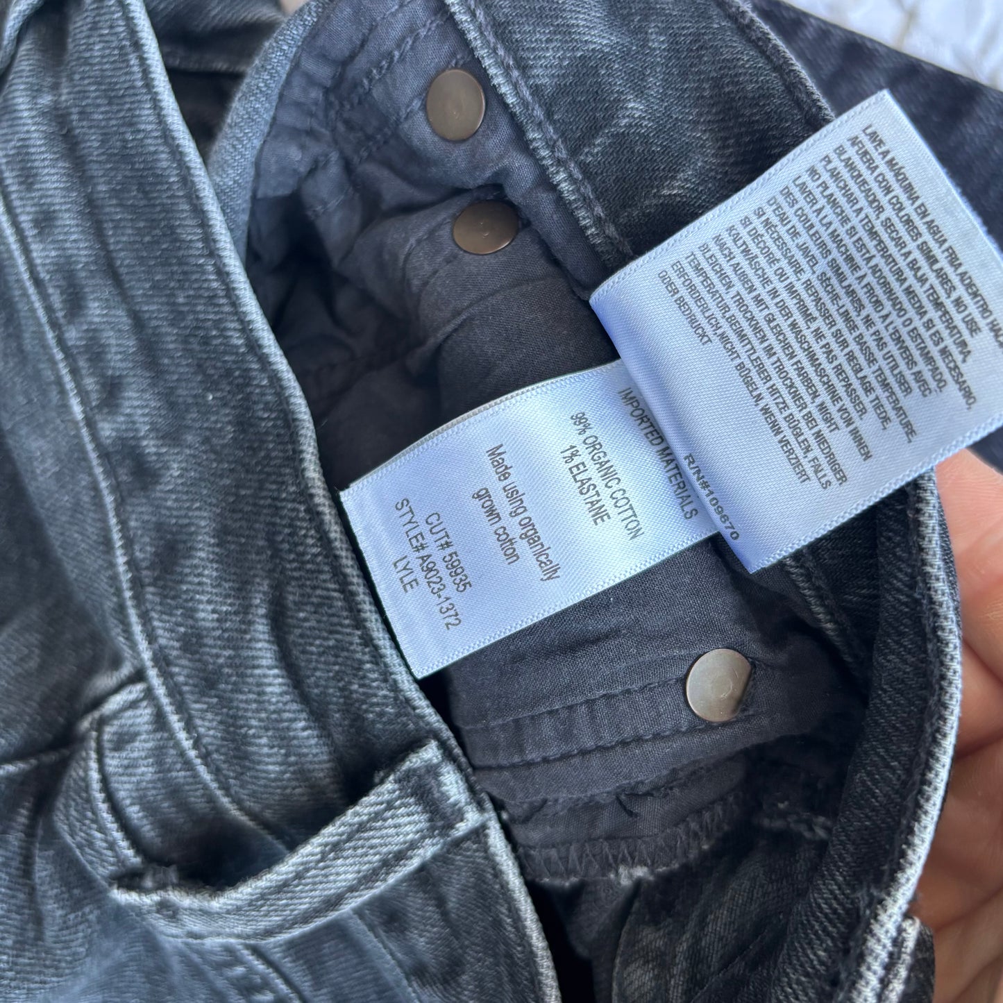 AGOLDE Lyle Low Rise Straight Jeans | Sz 29 (CS31B11)