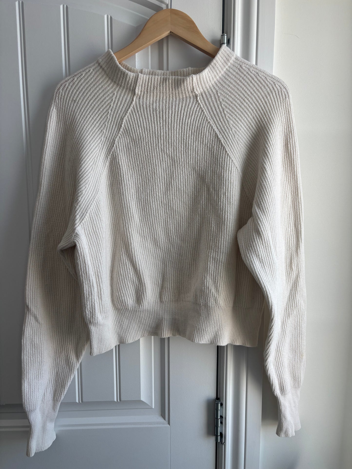 Free People "Too Good" Ribbed Mock Neck Sweater | Small (generous fit)
