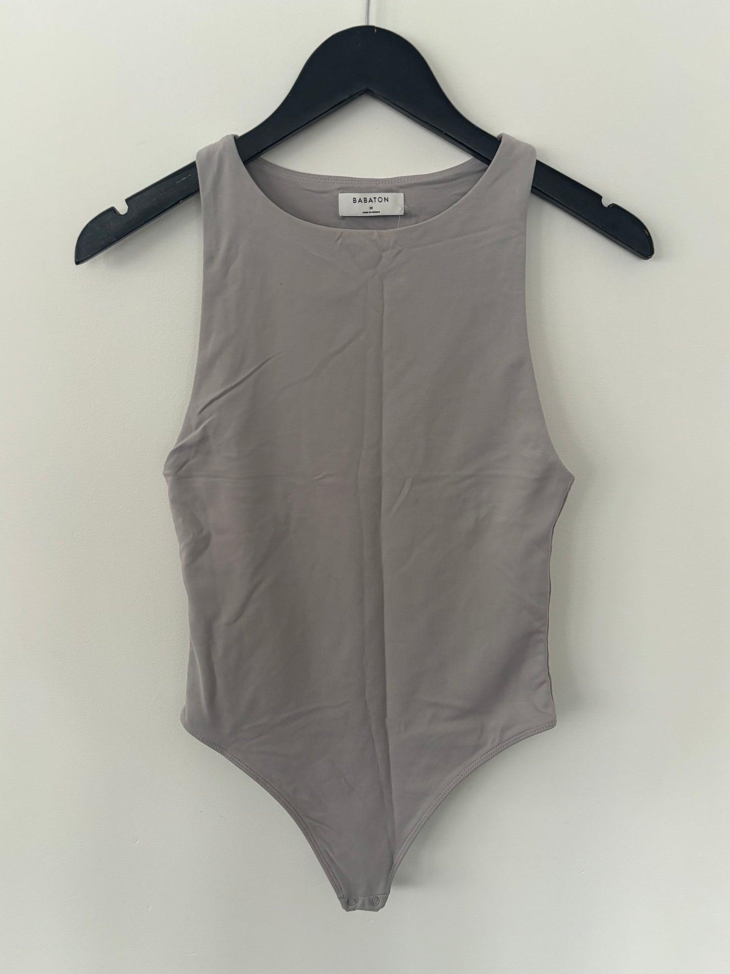 Babaton Grey 90s Contour Bodysuit | Sz Medium (J72B23)