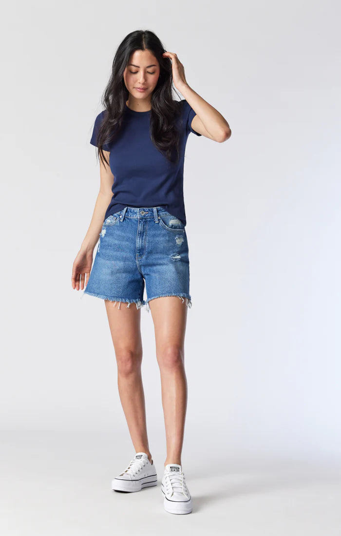 Mavi All Blue Millie Relaxed Shorts | 32