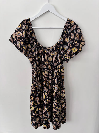 Old Navy Tiered Off Shoulder Brown Floral Dress NWT | Sz Medium