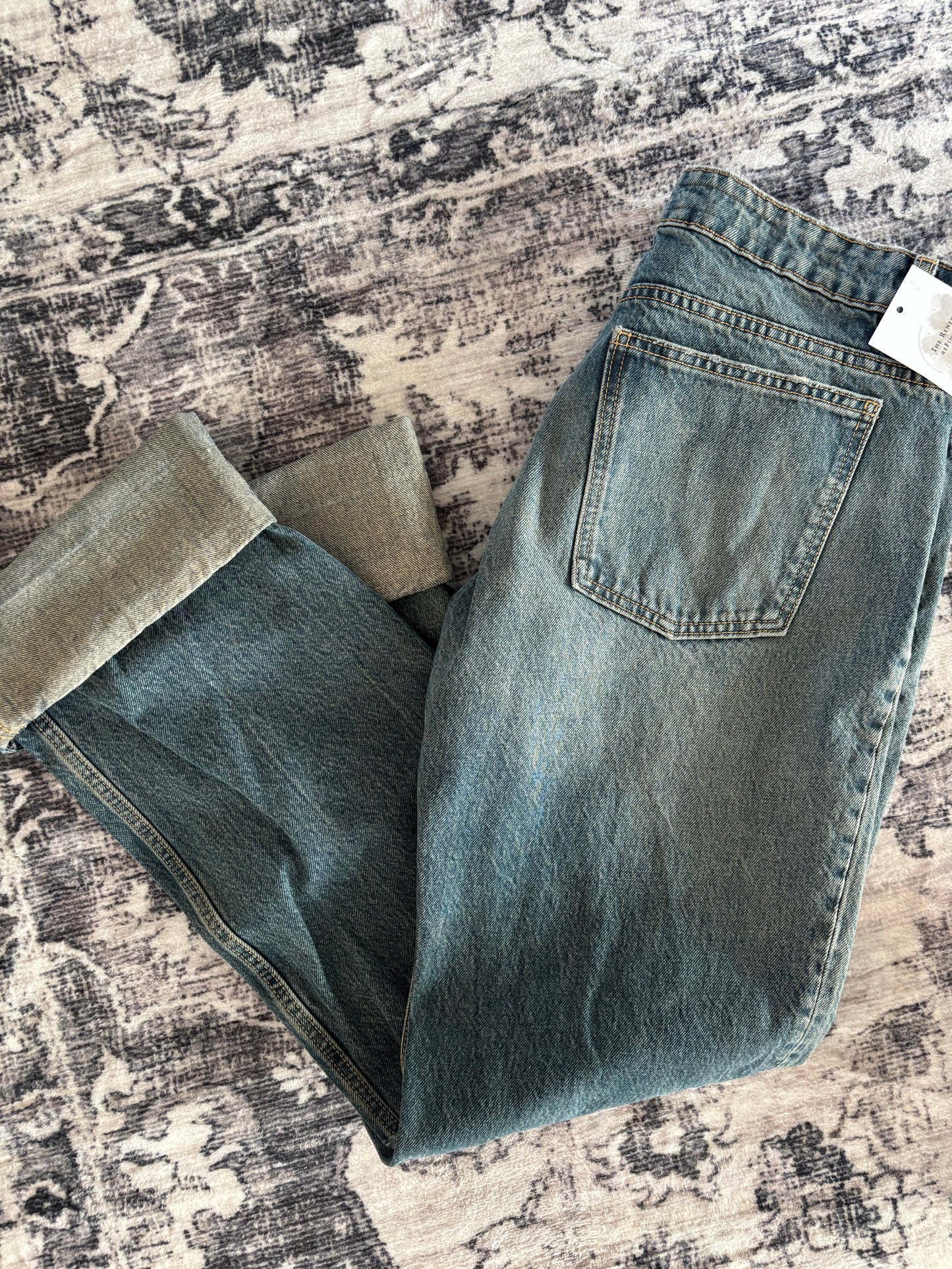 Zara Low Rise Vintage Wash Denim | Sz 8 (N64S20)