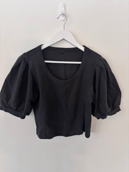 Aerie Seams Right Short Sleeved Sweater | Sz Small