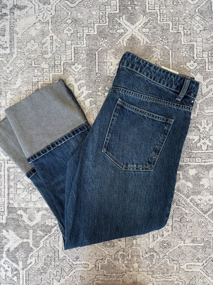Zara Stovepipe Cuffed Jeans | Sz 29/30 (Sz 10)