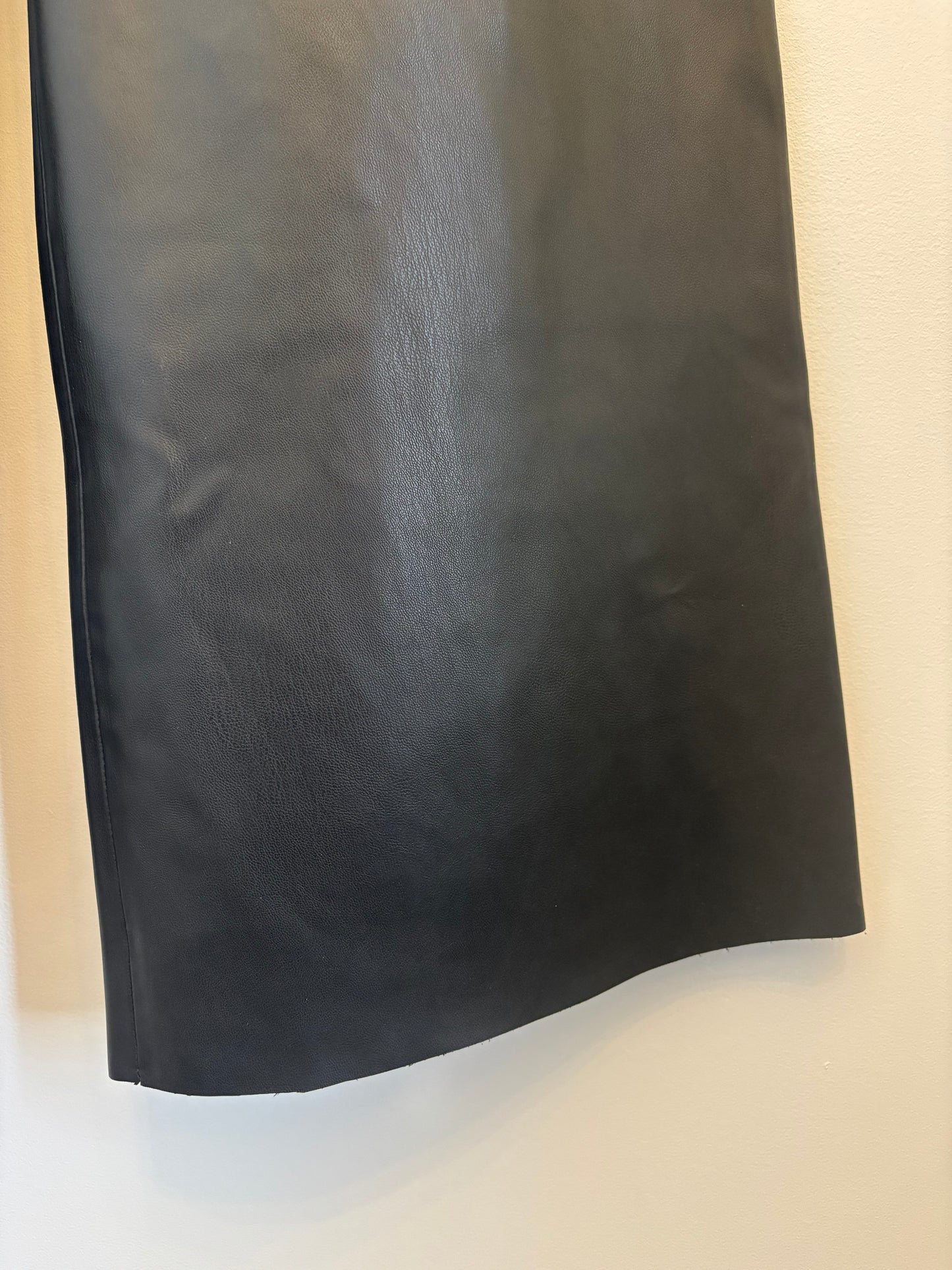 Zara Faux Leather Marine Wide Leg Pants | 6 (O33L4)