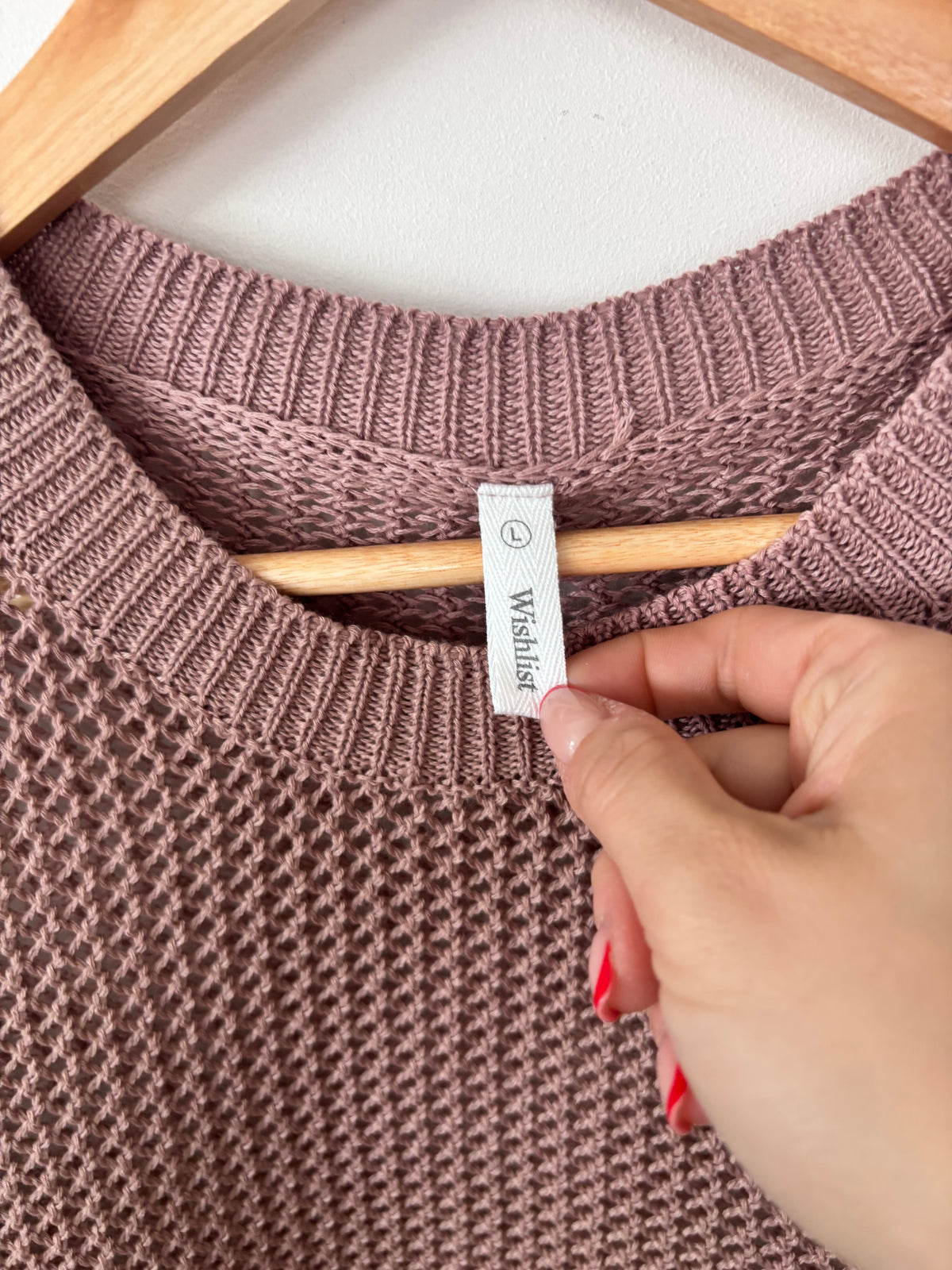 Wishlist Brown/Mauve Airy Crewneck Sweater | Sz Large