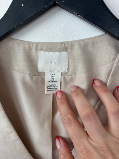 H&M Ivory Button Up Suit Vest | Sz Small (may fit Medium)
