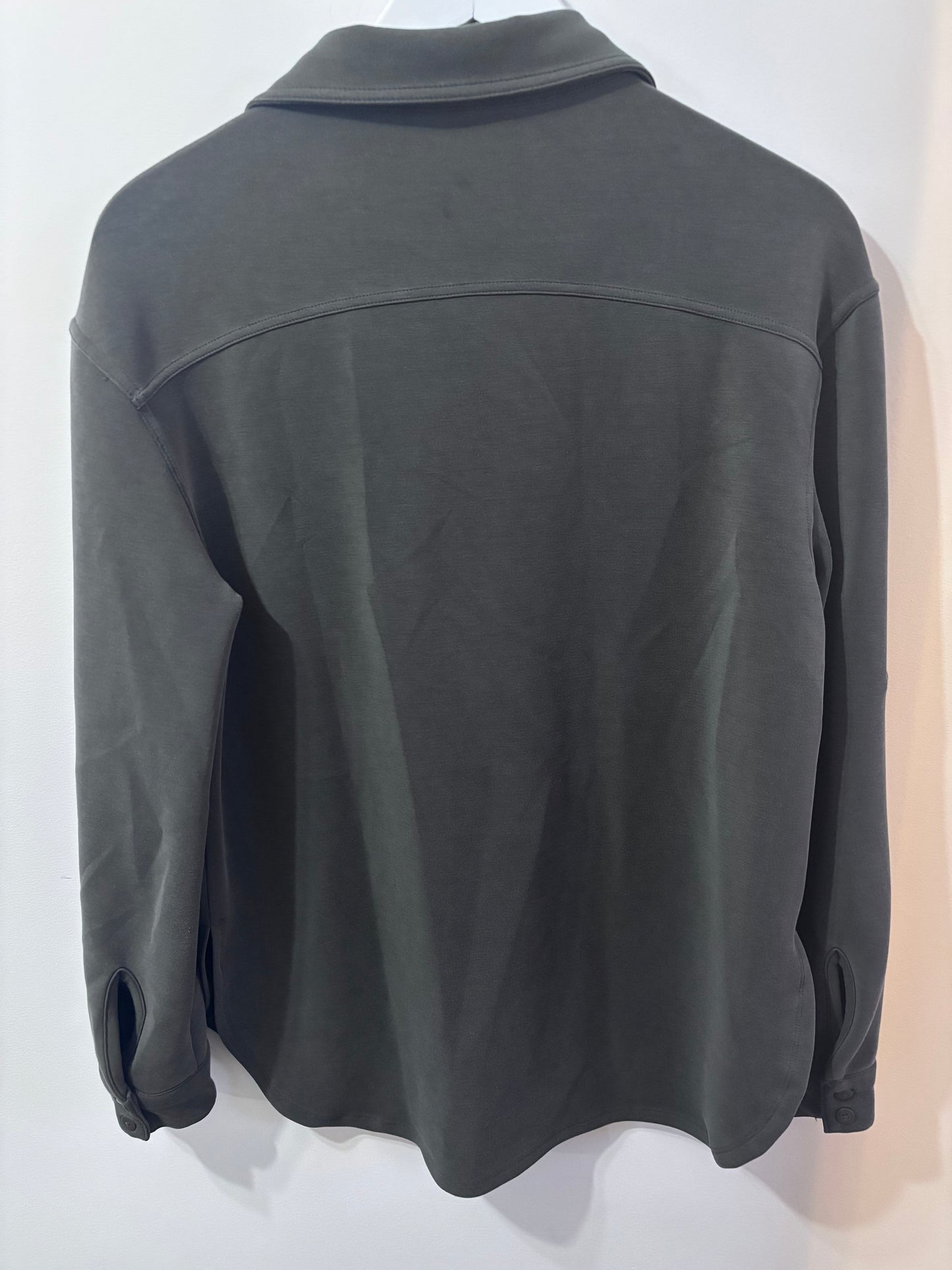 RD Style Soft Green/Grey Button Up Shirt Jacket | Sz XS