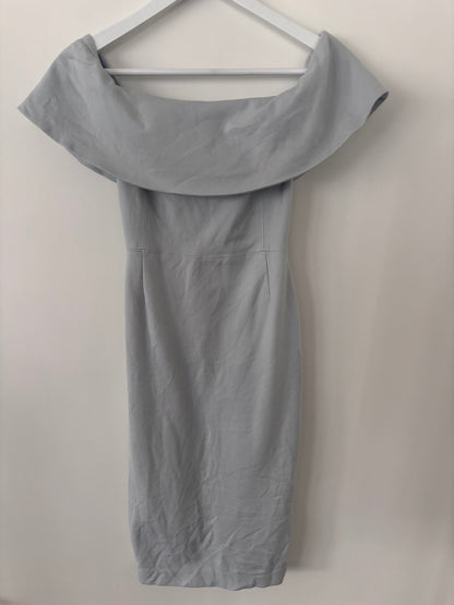 * CS Wilfred Off Shoulder Pale Blue Dress | Sz XXS (00)(M128A22)