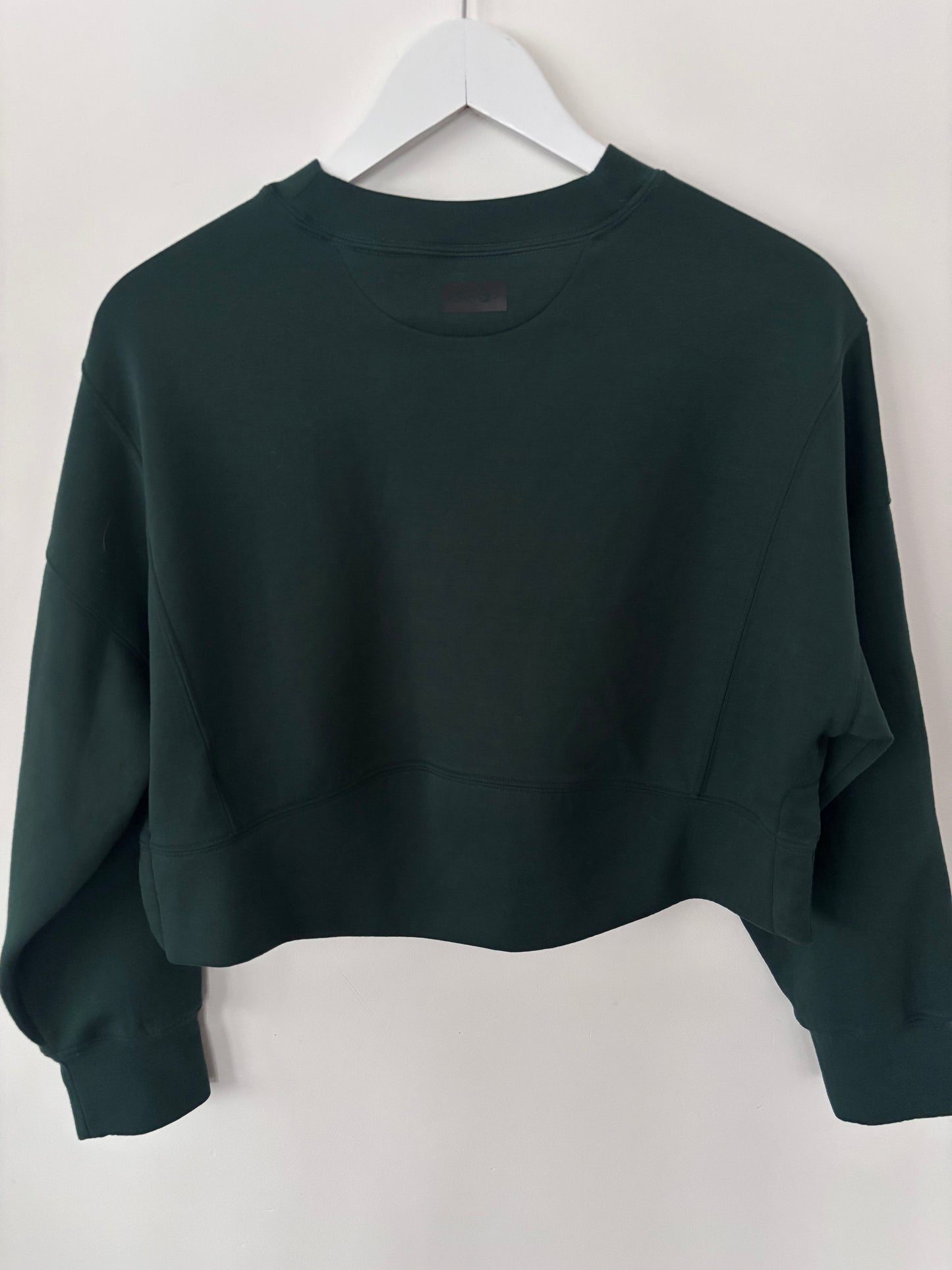 Abercrombie (YPB) Cropped Dark Green Pullover (flaw) | Sz XS (fits S/M)