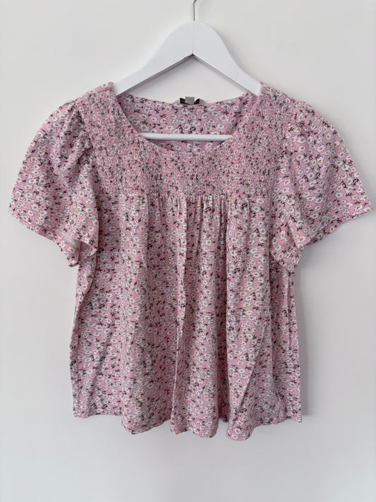 Lucky Brand Soft Floral Top | Sz Small