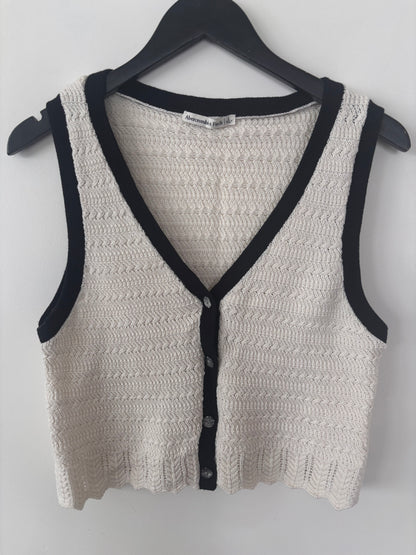 A&F Crochet Sweater Vest | Sz Large