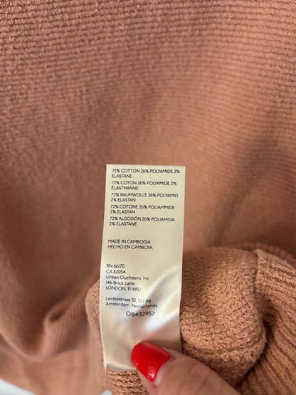 Free People Slouchy Ottoman Tunic Sweater in Camel Brown | Sz Small (fits large)