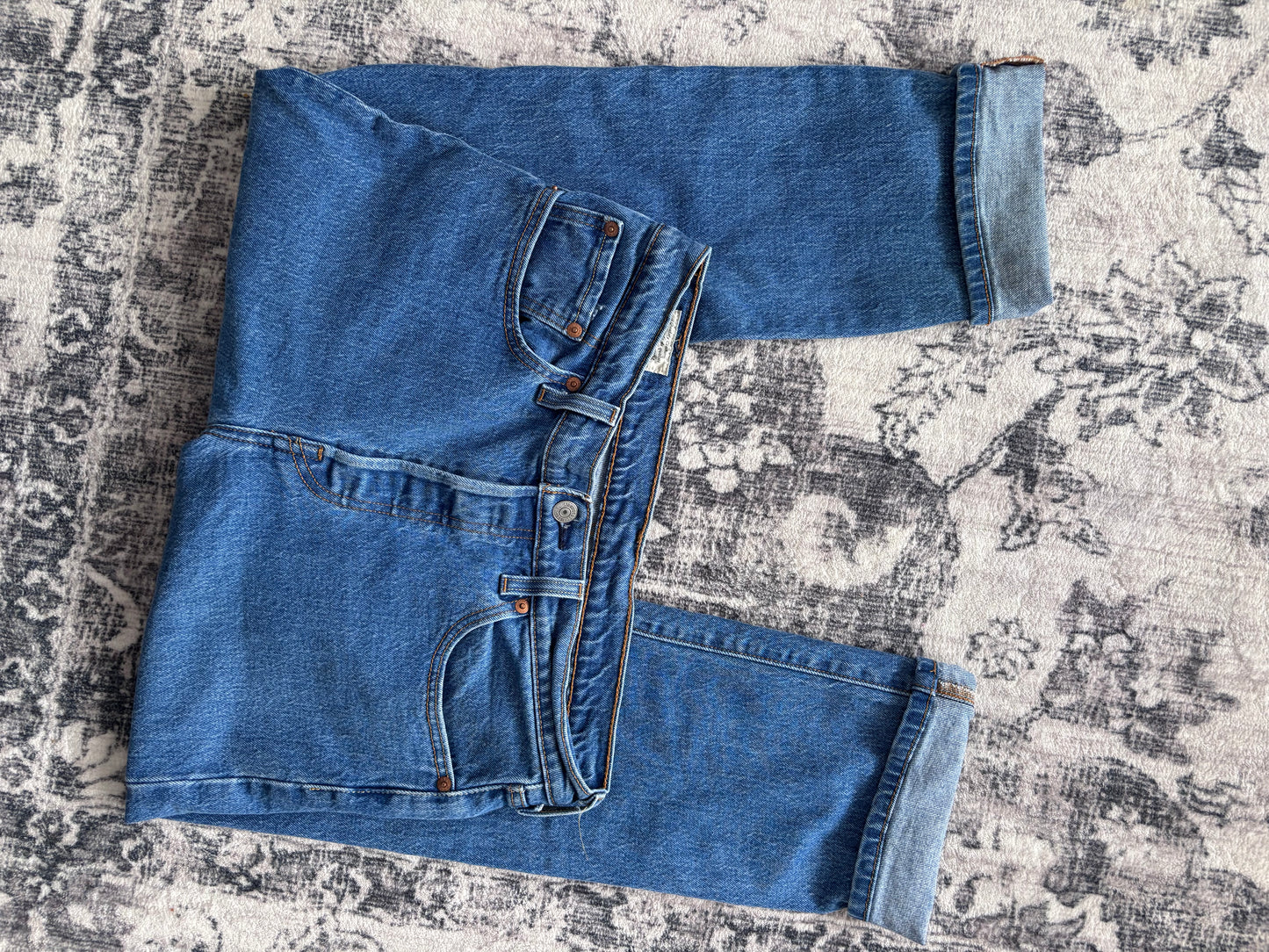 Levi's 501 Cropped Blue Jeans | Sz 29