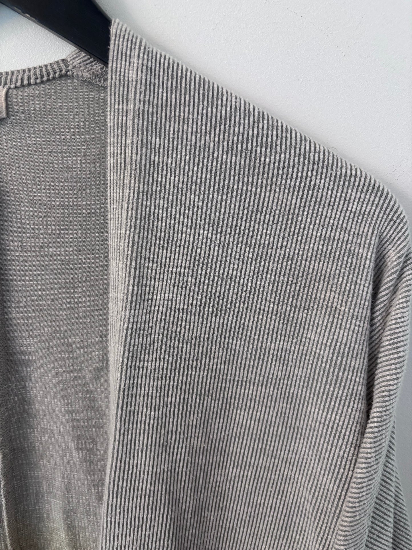 Donni Striped/Ribbed Relaxed Cardigan | OS (Medium fit)